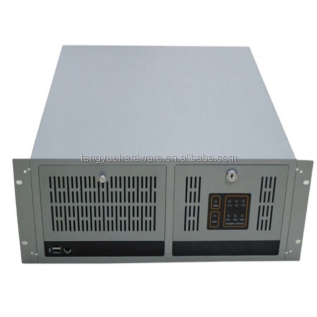 Tengyue OEM 4U 19 Inch Stainless Steel Industrial Computer Server Case IPC Rack Mount Chassis with 15 Hard Drive Slots