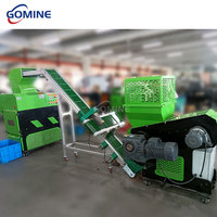 Système de production de recyclage de fil de cuivre avec broyeur de câbles à axe unique, convoyeur magnétique, granulateur et concasseur à gravité pneumatique