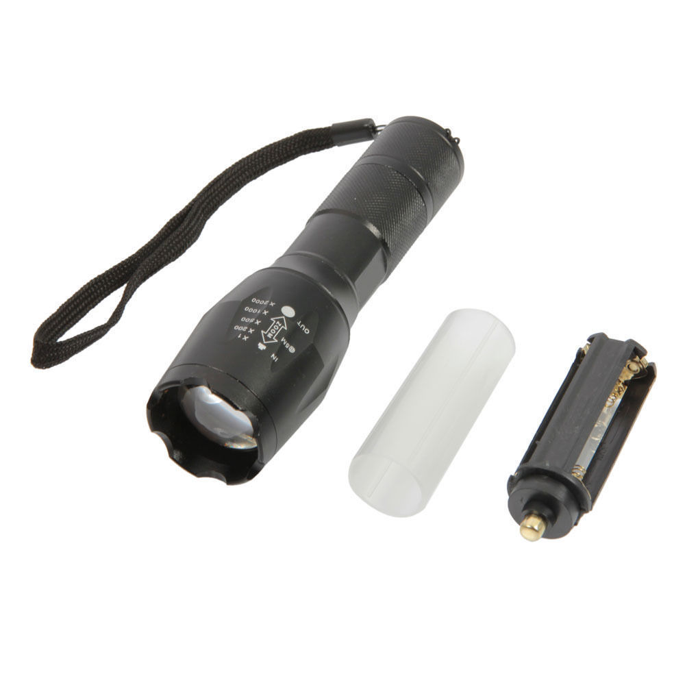 Ad alta potenza 10W zoom tattica di alluminio torcia ricaricabile 1100 lumen di messa a fuoco ha condotto la torcia elettrica