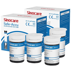 <span class=keywords><strong>Tiras</strong></span> reactivas de glucosa en sangre <span class=keywords><strong>Sinocare</strong></span> Safe Accu (Azules) |   (solo para el glucómetro Safe Accu) - Product Image 2