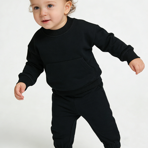 IBaifei Set Personalizzato in Cotone Biologico per Neonati, Tuta con Zip per Bambini, Pantaloni della Tuta, Abbigliamento in Spugna Francese per Neonati - Product Image 6