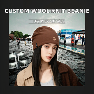 Custom Jacquard Pom Pom <b>Beanie</b> Hat OEM Acrylic Blend Winter Knit Cap Manufacturer Wholesale 3D Embroidery Striped Adjustable - Product Image 2