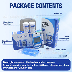 Medidor de <span class=keywords><strong>Glucosa</strong></span> <span class=keywords><strong>en</strong></span> <span class=keywords><strong>Sangre</strong></span> de Bajo Dolor al Ponerse <span class=keywords><strong>en</strong></span> Uso, Monitor de Azúcar <span class=keywords><strong>en</strong></span> <span class=keywords><strong>Sangre</strong></span> de Alta Precisión <span class=keywords><strong>para</strong></span> Pruebas Diarias de Diabéticos - Product Image 2