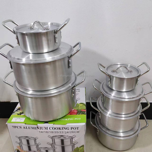 14CM 16CM 18CM 20CM 22CM 24CM 26CM 14PCS Dia Cast Aluminium Batterie de Cuisine Cuisson Aluminium Soupe Pot - Product Image 3