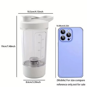 Botella de agua eléctrica recargable portátil, taza autoagitadora para café, proteína en polvo, taza mezcladora, coctelera, taza mezcladora eléctrica - Product Image 6