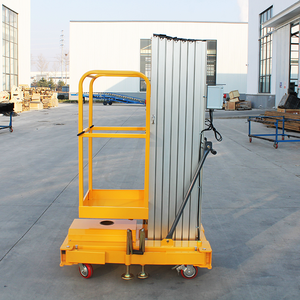 Plateforme élévatrice verticale électrique 4-10m, machine de levage à mât, plateforme élévatrice hydraulique portable en aluminium pour le levage de personnes - Product Image 2