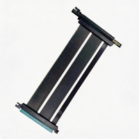 Câble d'extension flexible PCIe 4.0 x16 pour carte graphique, 90 degrés, 32 Gbit/s, haute vitesse, blindé, à âme en cuivre, pour montage sur serveur ITX