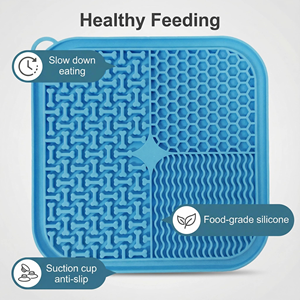 Silicone Lick Mat for Dogs and <b>Cats</b> Licking Pads Pet Slower <b>Feeder</b> Anxiety Relief Bathing Grooming Training Calming Mat - Product Image 6