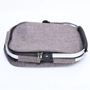 Sac de camping pliable imperméable personnalisé pour l'extérieur, sac de courses, glacière isotherme, panier de pique-nique avec couvercle - Product Image 3