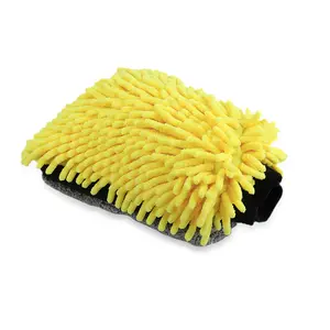 Gant de nettoyage de lavage de voiture en microfibre Chenille Gants de nettoyage absorbants épaissis en polaire