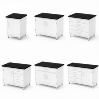 Meuble de laboratoire scolaire tout acier personnalisé avec armoire de rangement pour ordinateur, 2 tiroirs, garantie de 2 ans - Mobilier de laboratoire professionnel pour