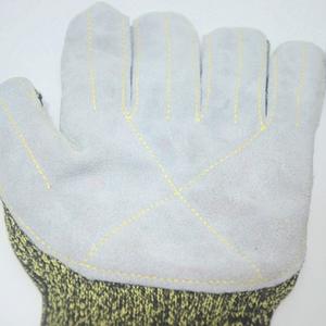 Gants en cuir de vache anti-déchirure, anti-perforation, antidérapants, en <span class=keywords><strong>fil</strong></span> d'acier <span class=keywords><strong>Kevlar</strong></span> pour le camping en plein air - Product Image 6