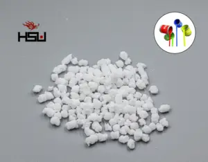 Pellets Thermoplastic Elastomer TPE Resin With 10A Hardness Transparent White Customized Style Time Flame Plastic Color