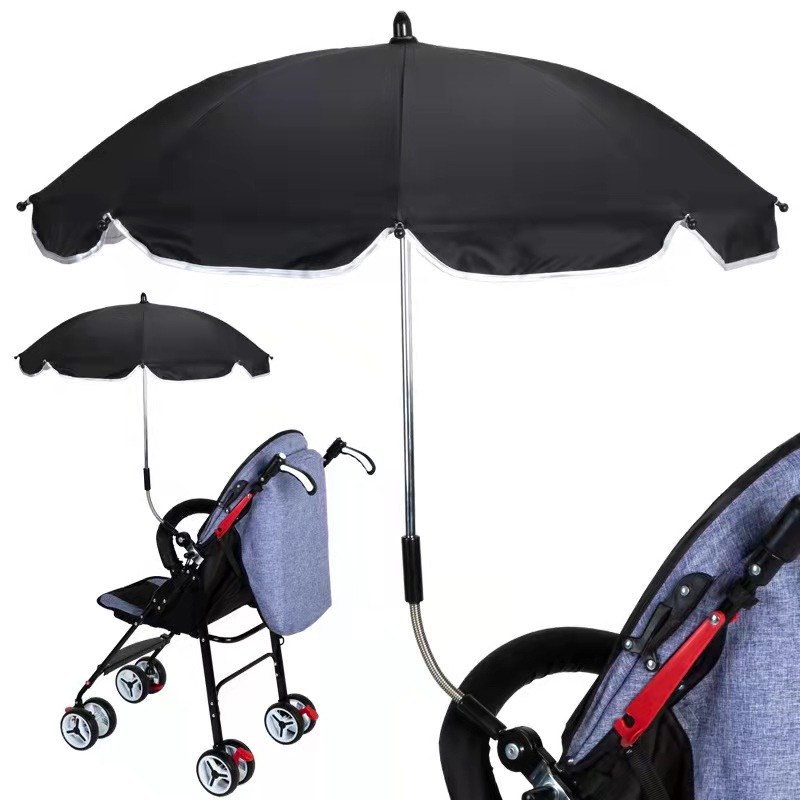 Push Cart Umbrella Durable Adjustable Golf Trolley