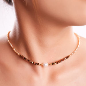 Hotsale Exquisite Daily Wear <strong>Pearl</strong> Beads <strong>Necklace</strong> Vintage Zircon Fashion Elegant Natural Stone <strong>Pendant</strong> <strong>Necklace</strong> - Product Image 1