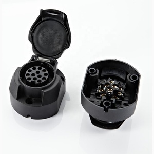 <span class=keywords><strong>Prise</strong></span> de remorque 13 broches étanche 12 V plastique 13 broches <span class=keywords><strong>adaptateur</strong></span> de <span class=keywords><strong>prise</strong></span> d'<span class=keywords><strong>attelage</strong></span> de remorquage pour camion camping-car voiture caravane remorquage - Product Image 3