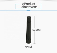 Antena Wlan SMA de goma WIFI externa de 50MM 2,4 GHz 5,8 GHz para ESP32