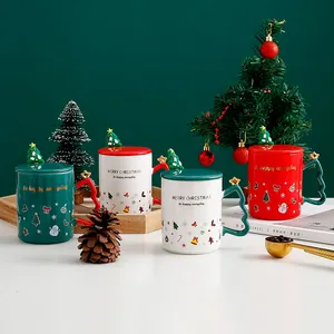 Tazas de café de cerámica para Navidad, la mejor taza de leche para oficina, hogar y escuela