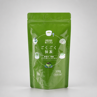 Sachet Doypack Personnalisé Mat de Qualité Alimentaire pour l'Emballage de Poudre de Matcha