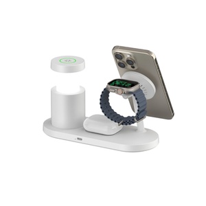 แท่นชาร์จไร้สายเร็ว <span class=keywords><strong>25W</strong></span> แท่นวางชาร์จเร็ว 4 in 1 สำหรับ <span class=keywords><strong>Apple</strong></span>, Samsung และ Huawei - Product Image 6