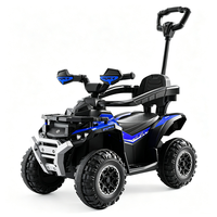 Quad électrique pour enfants HT M601-1 12V avec commande intelligente par application, musique, lumières, télécommande 2.4G, suspension sur 4 roues, en plastique