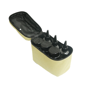 Pochette de rangement pour bouteilles d'épices en toile avec 4 bouteilles divisées pour le camping et l'extérieur - Product Image 1