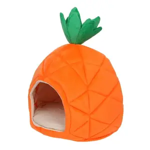 876 Funny Carrot Shape Rabbit Cat House Winter Comfortable And Warm House For Rabbit