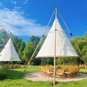 Tente de réception 4x4x6m imperméable pour extérieur, tipi de mariage, auvent, lanterne en bambou, teepee pour événements, camping - Product Image 3