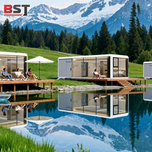 Casa Cápsula Prefabricada Móvil <span class=keywords><strong>Mini</strong></span> de 20 pies, Moderna, Elegante y Ecológica, Cabaña Tipo Apple en Venta para Resort en el Patio Trasero - Product Image 5