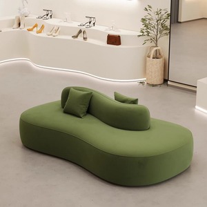 Sofá Cama Curvo de Tela de Doble Cara, Suave como una Nube, Lujoso y Moderno, Reclinable de Tres Plazas para <span class=keywords><strong>Apartamentos</strong></span>, Hogares y Uso Comercial - Product Image 1