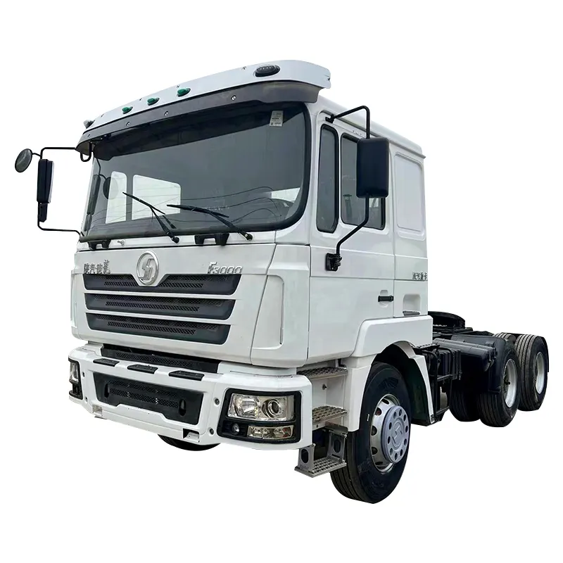 شاحنة شاكمان يورو2 صناعة صينية 375hp 371hp 380hp رأس الشاحنة 6*4 للشاحنات