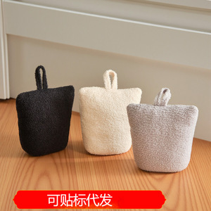 Tope de puerta para decoración del hogar, tela de lino y algodón, diseño minimalista, bola anticolisión para decoración del hogar, restaurante, bar - Product Image 5