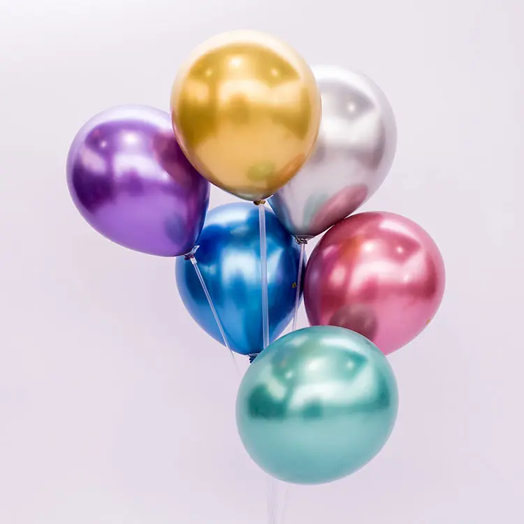 12 polegadas Metal Pérola Balões De Látex Cromo Grosso Metálico Globos Decoração De Aniversário Cromo Festa Látex Metálico Balão