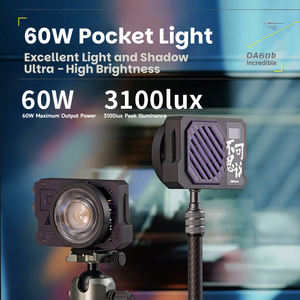 <span class=keywords><strong>Bussi</strong></span> DA60B 60W Ensemble portable à température bicolore pour condensateur de photographie MG06 Objectif d'imagerie constamment éclairé en direct - Product Image 2