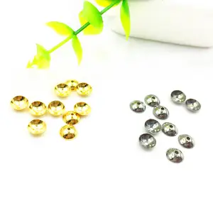 Spacer Beads Hollow Flower Beads-Caps Bulk End Spacer Charms Perlen kappen Filigrane Edelstahl funde für die Schmuck herstellung