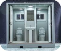 Toilettes extérieures simples ou doubles, faciles à assembler et à transporter, économiques pour les parcs, les bars, les écoles, les chantiers de construction