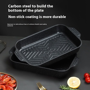 <span class=keywords><strong>Plaque</strong></span> de poisson grillée <span class=keywords><strong>rectangulaire</strong></span> en acier au carbone pour cuisinière à <span class=keywords><strong>induction</strong></span> à usage domestique et commercial - Product Image 4