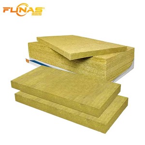 Panneau de laine de roche Funas 50 mm d'épaisseur, isolation haute densité pour l'absorption acoustique des murs et des tuyaux - Product Image 1