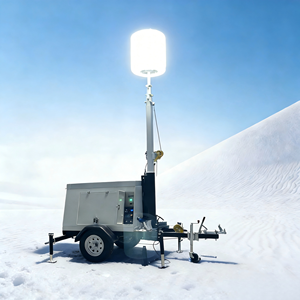 Tour d'éclairage mobile à générateur diesel avec mât de levage de 9 m et lampes au halide métallique de 3000 W pour les opérations de sauvetage d'urgence - Product Image 5