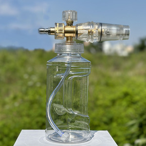 Frasco Espumador Transparente de Alta Presión con Conexión Rápida de 1/4 Pulgada para Lavadora de Coches, con Núcleo de Pulverización Reemplazable - Product Image 1