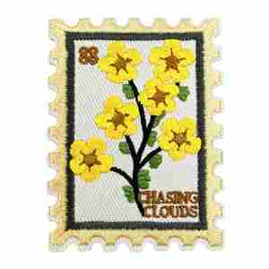 Nouvelle broderie thermocollante, motif floral rétro de dessin animé, patch carré pour vêtements et accessoires - Product Image 6