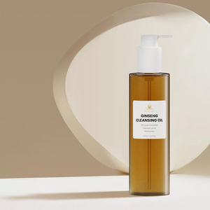 Huile nettoyante en profondeur personnalisée de 200ml en gros Ginseng soins de la peau hydratants huile démaquillante pour le visage enlever les cils et le rouge à lèvres - Product Image 1