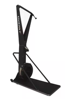Équipement de fitness intérieur/extérieur ZJFIT Machine de ski à traînée d'air Simulateur d'exercice de gymnastique avec ventilateur Rameur et rameur intérieur