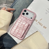 Funda Magnética con Tapa Abatible y Soporte para Teléfono, Diseño Retro, TPU, para Modelos 17 Pro Max, 16/15 Pro/14; Opciones de Color Sólido
