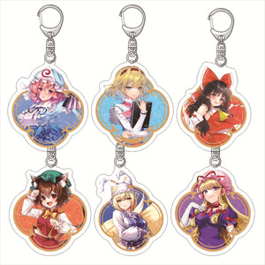 Anime Peripherals <span class=keywords><strong>Touhou</strong></span> Project Cute Cartoon colgante acrílico llavero - Product Image 2