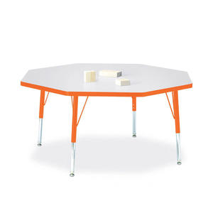 Tavolo da attività ottagonale regolabile in laminato con scrivania per studenti scolastici - Product Image 5