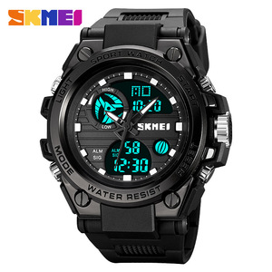 Skmei Sport Watch Men Digital Analog Dual Display Water Resistant <b>Led</b> Light Outdoor Electronic Watch - Product Image 4