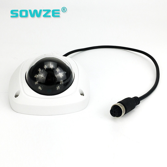 360-Degree Dome Camera Pan-Tilt 1080P 2MP CMOS Sensor Night Vision IP65 Aluminum Alloy for Truck Bus CCTV System 1-Year Warranty