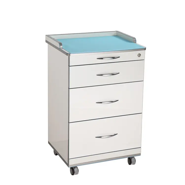 BR-DBC12 cheap mobile dental clinic cabinet dental medical instrument cabinet with drawers factory