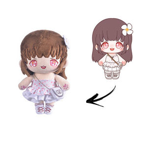 Op maat gemaakte pluche poppen zonder minimale afnamehoeveelheid, met kleding, van minky stof, fabrikant van op maat gemaakte knuffels, pluche kussens en sleutelhangers - Product Image 1